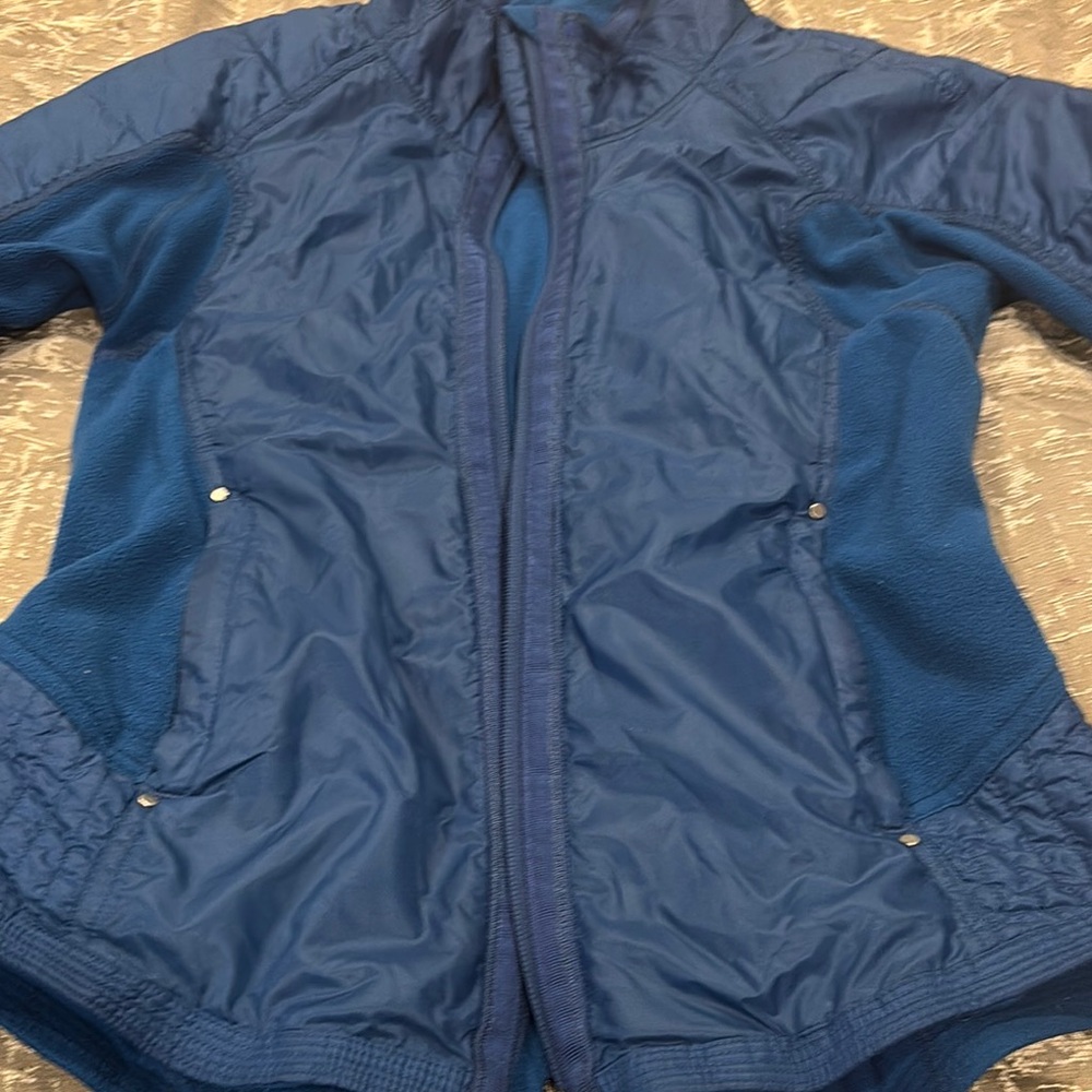Women's Blue Jacket LULU LEMON ZIP UP